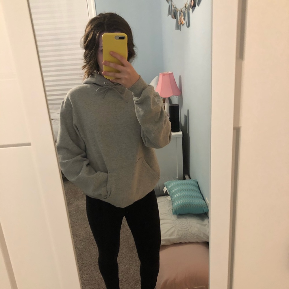 Grey Authentic Champion Hoodie